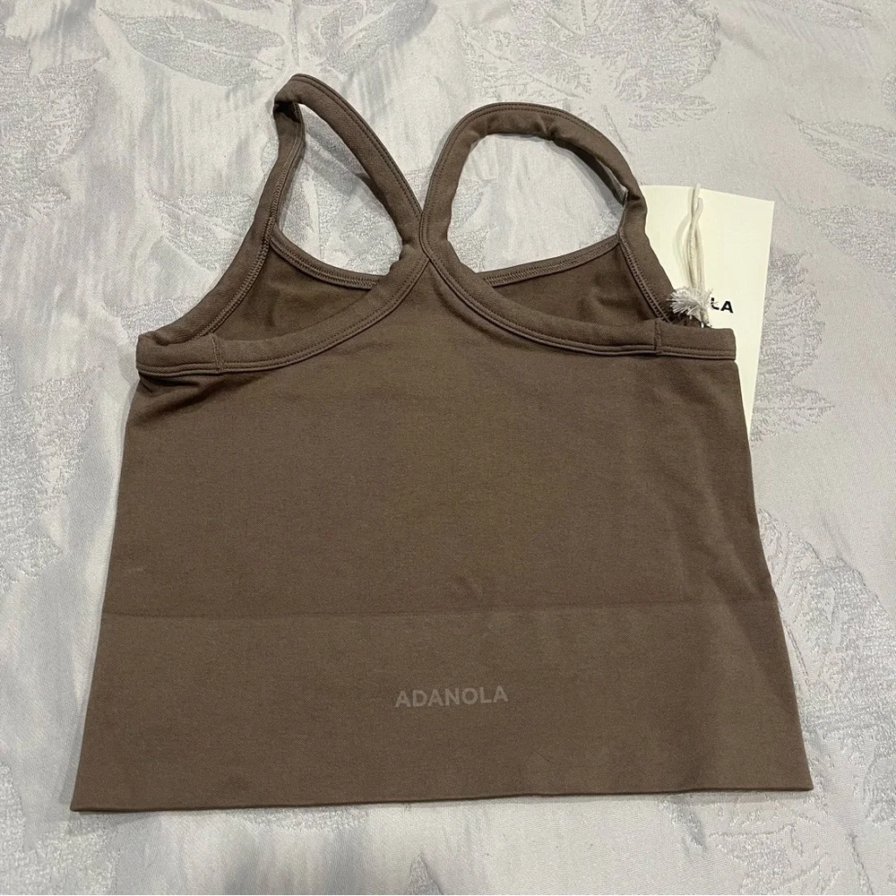 Adanola | NWT! Seamless Crop Tank - Cocao - Picture 5 of 6